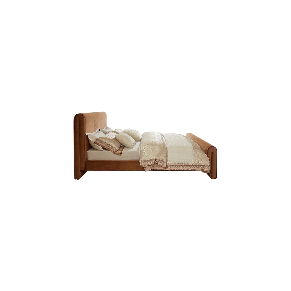 Sloan Saddle Velvet King Bed. Picture 4