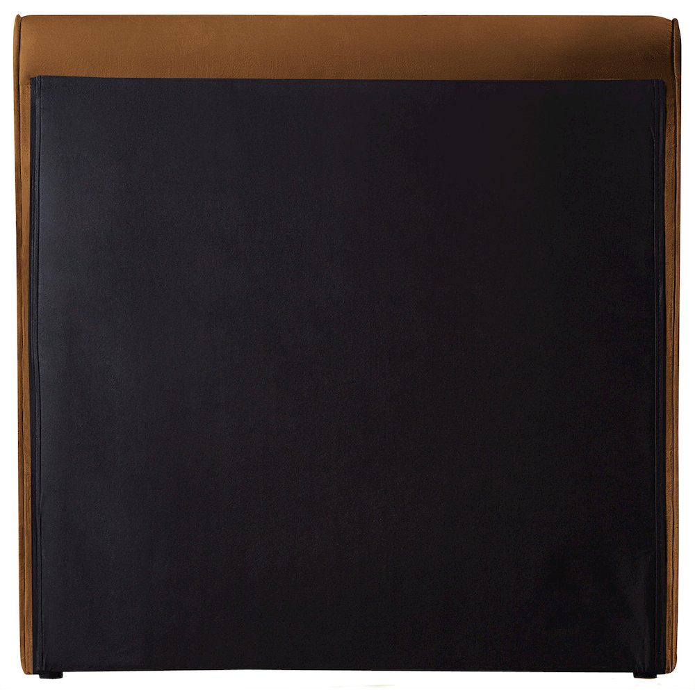 Sloan Saddle Velvet Twin Bed. Picture 5