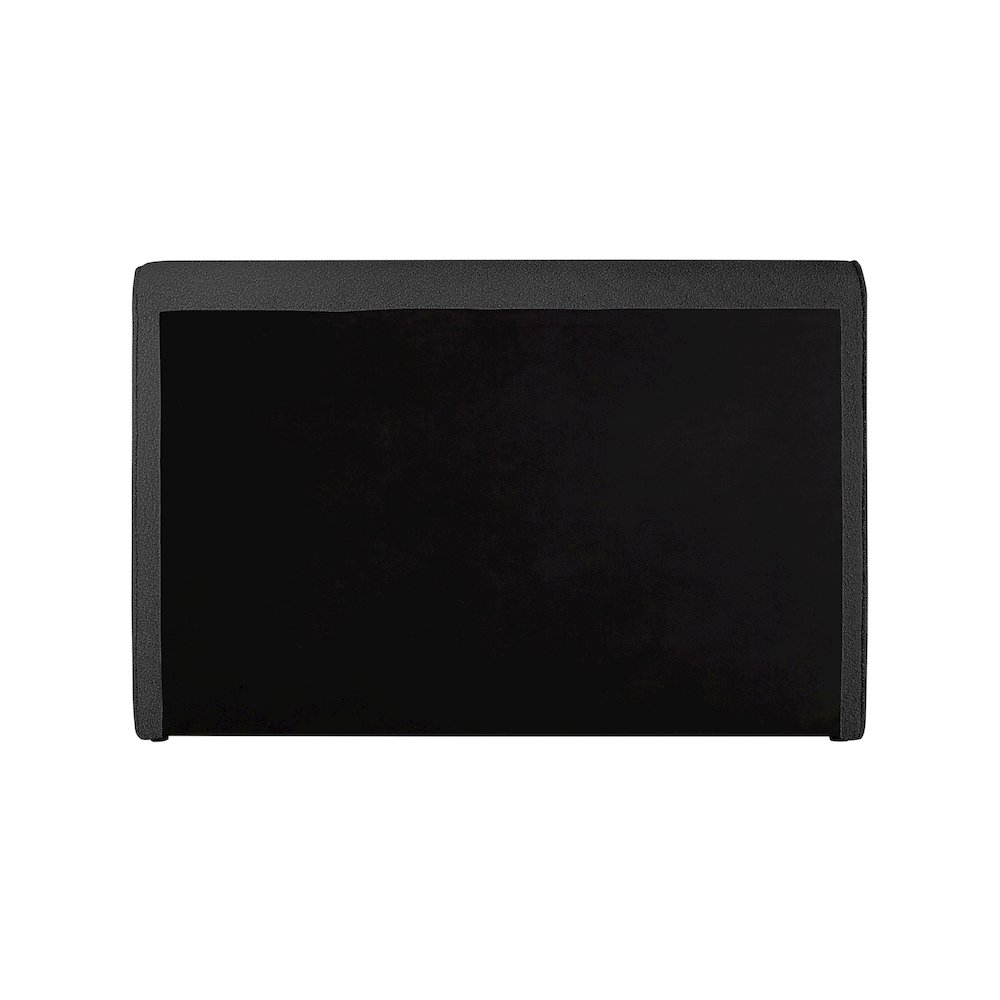Stylus Black Boucle Fabric Queen Bed. Picture 5