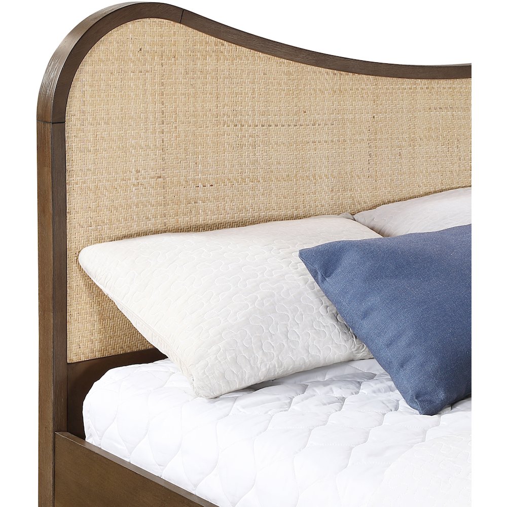 Windsor Brown Solid Wood King Bed (3 Boxes). Picture 6