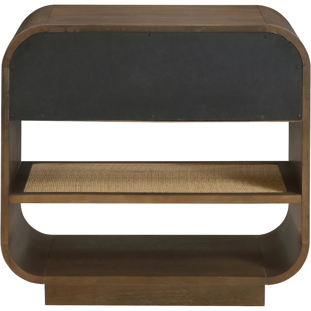 Windsor Brown Solid Wood Nightstand. Picture 5