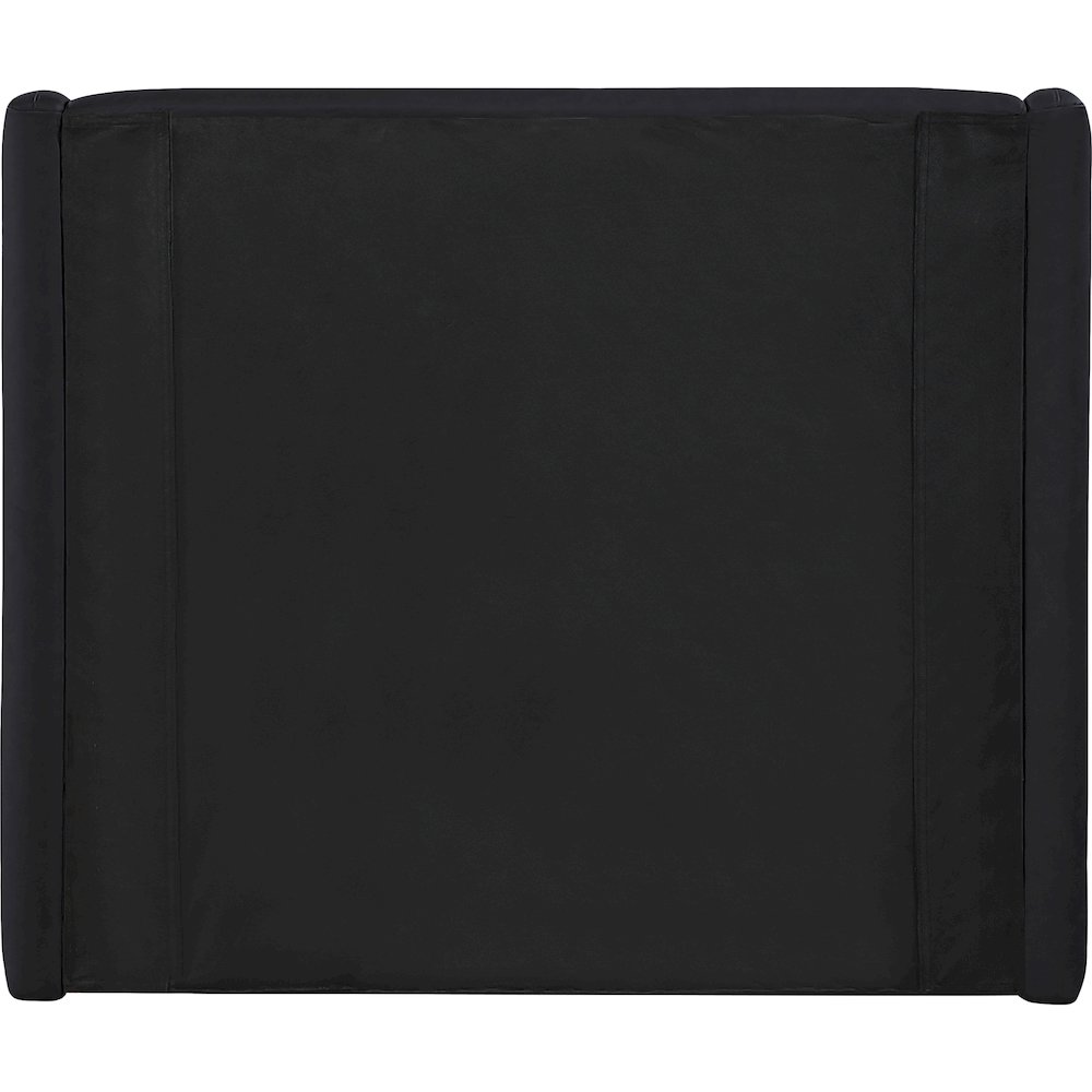 Warby Black Vegan Leather Upholstered Twin Bed. Picture 5