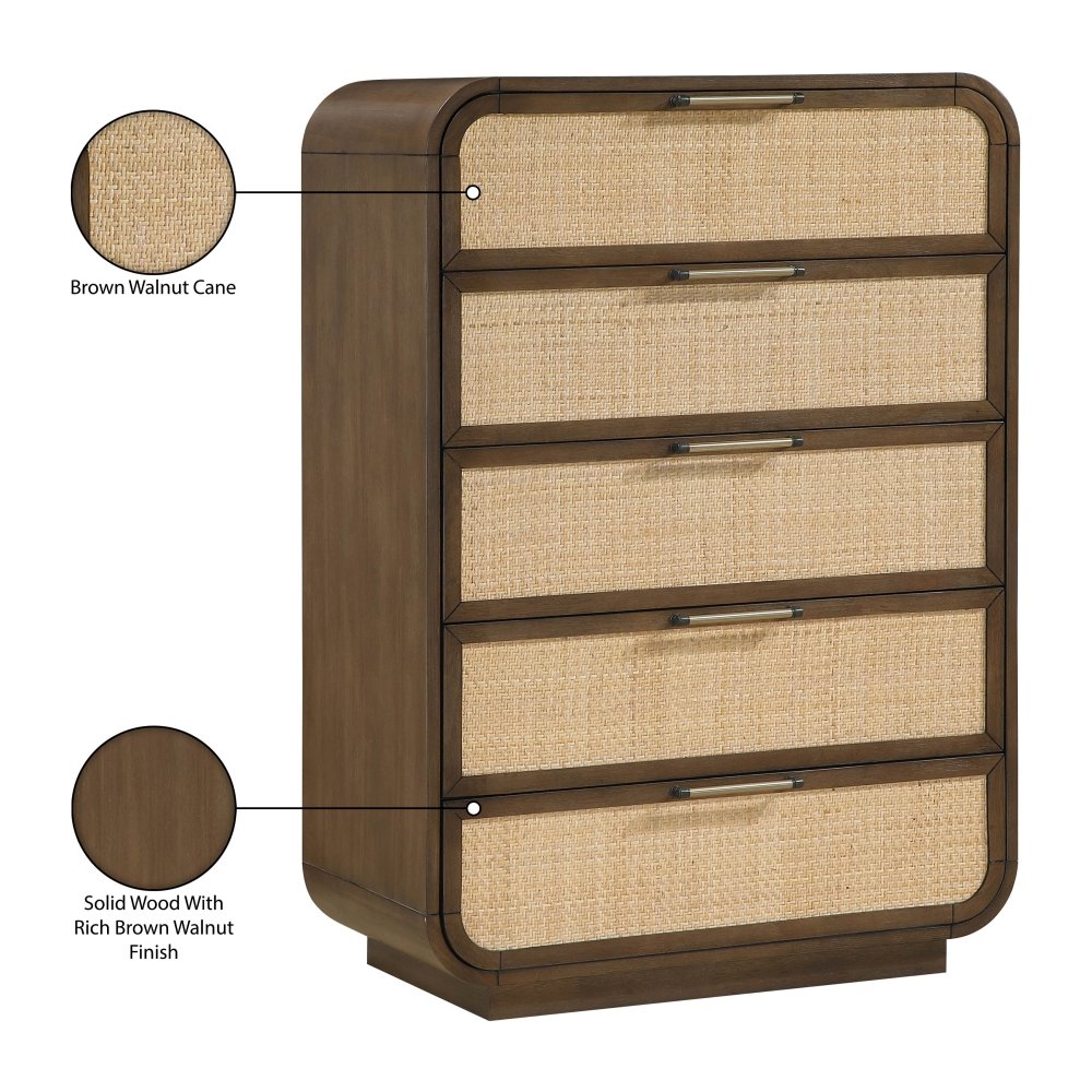 Windsor Brown Solid Wood Chest. Picture 10