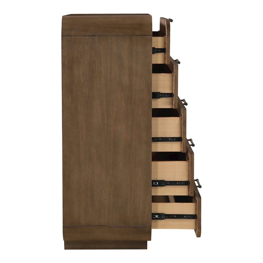 Windsor Brown Solid Wood Chest. Picture 5