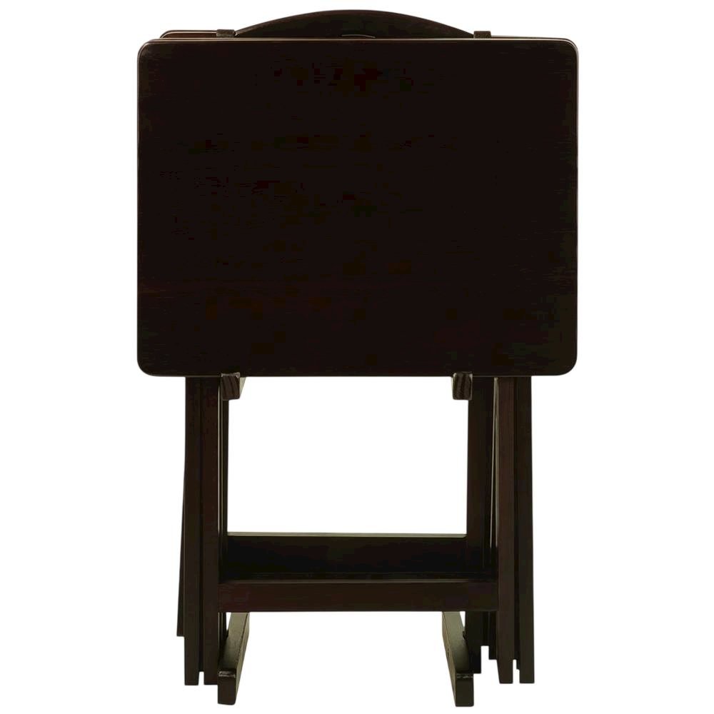 Espresso, Tray Table, Removable Tray Top, Quality Build. Picture 4