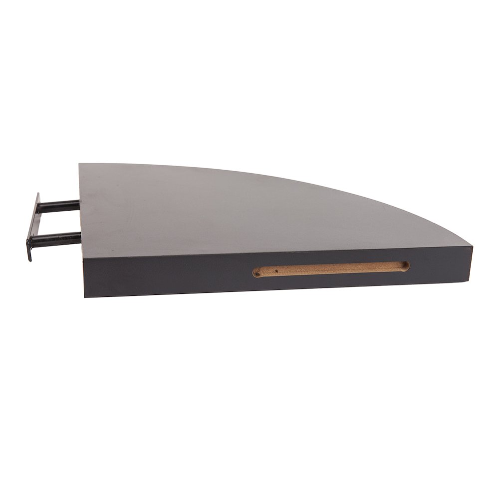 Black Veneer Corner Radial Shelves (Set of 2). Picture 5