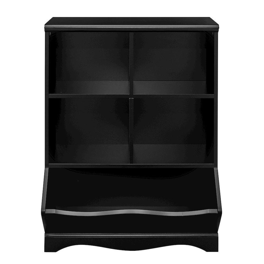 Multi-Cubby Storage Cabinet - Black. Picture 1