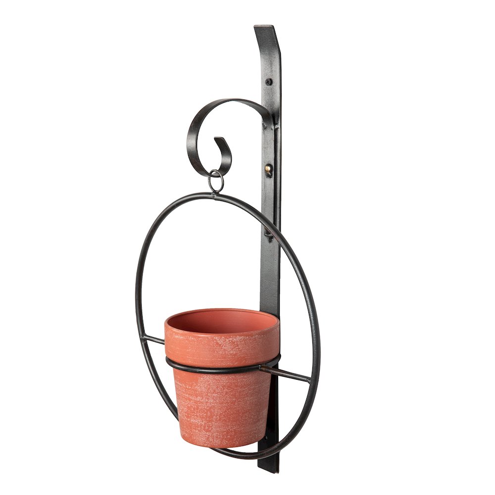 Tivoli 2-Piece Metal Hanging Planter Set. Picture 9