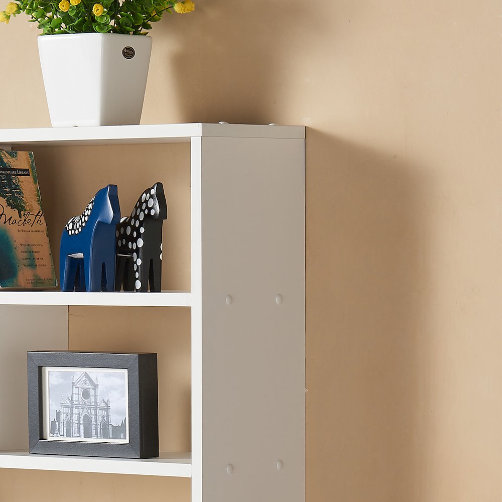 Large Rectangular White Shelf Unit. Picture 4