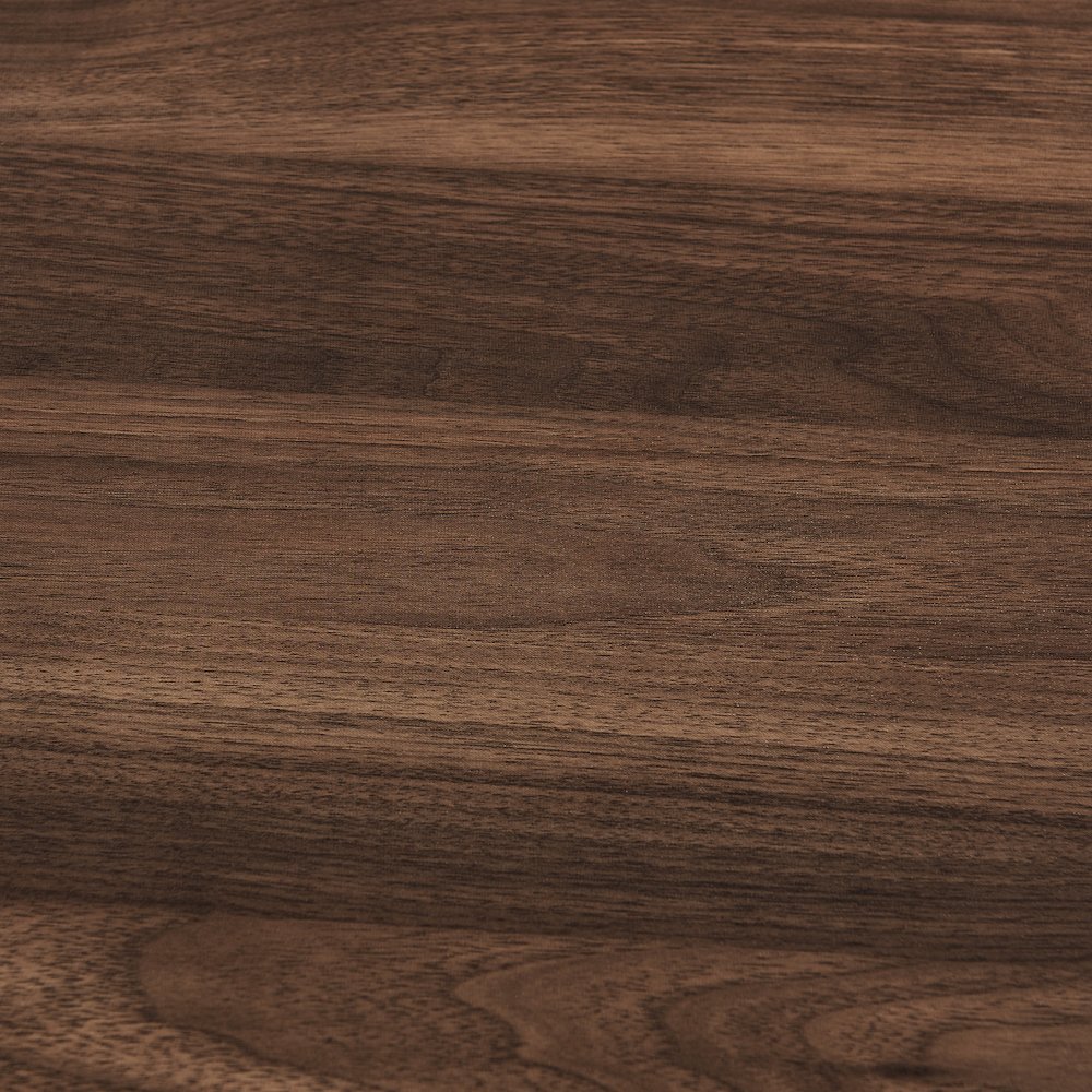 Paxton Nesting Raised Lip 2 Piece Coffee Table Set - Round and Oval - Walnut. Picture 13