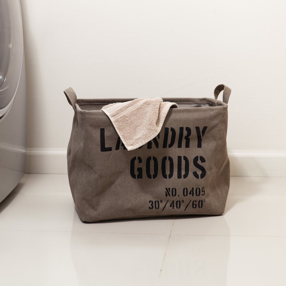 Army Canvas Laundry Basket. Picture 3