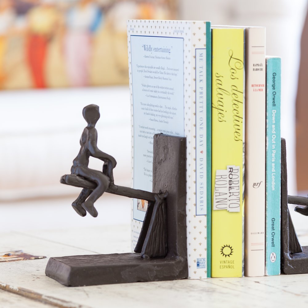 See-Saw Metal Bookend Set. Picture 5