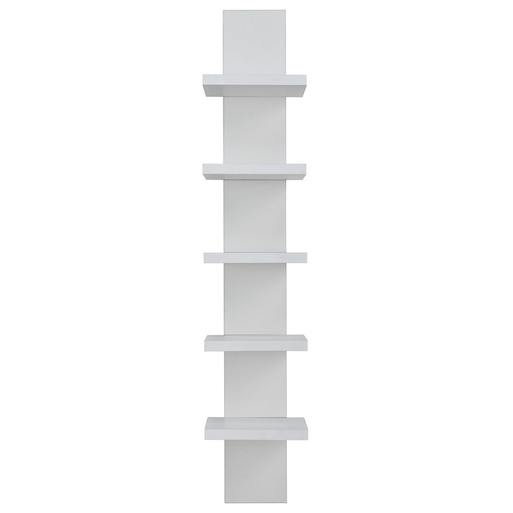 Utility Column Spine Wall Shelves - White. Picture 1