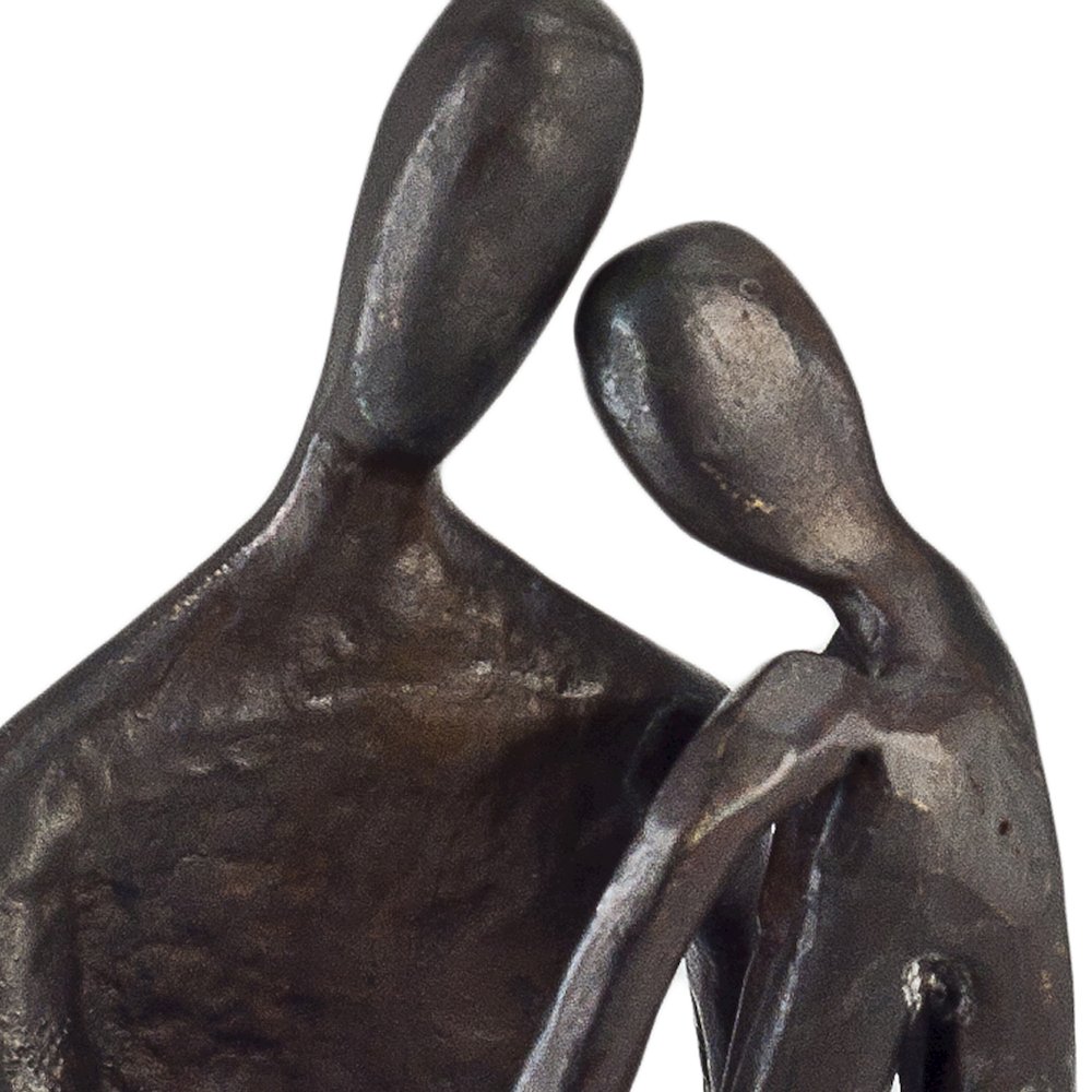 Small Couple Embracing Cast Bronze. Picture 3