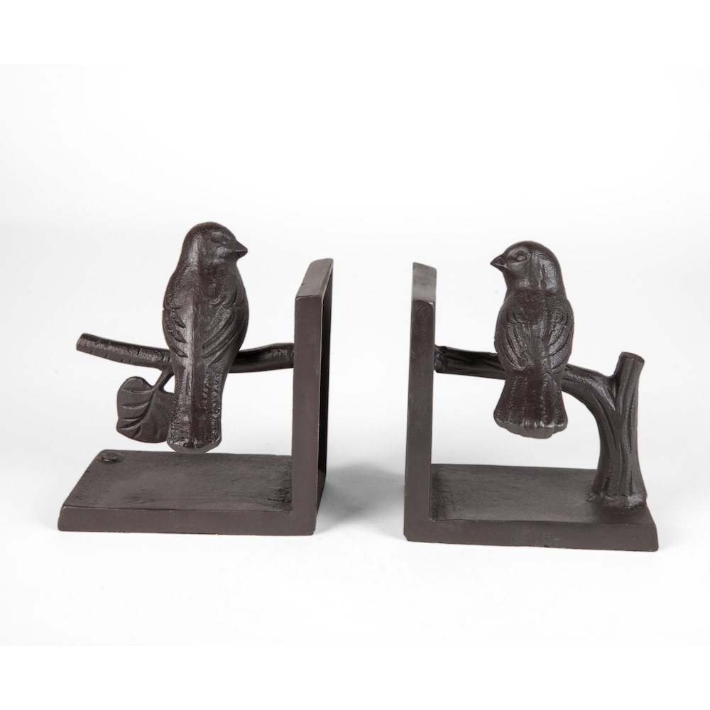 Birds on Branch Cast Iron Bookend Set. Picture 6