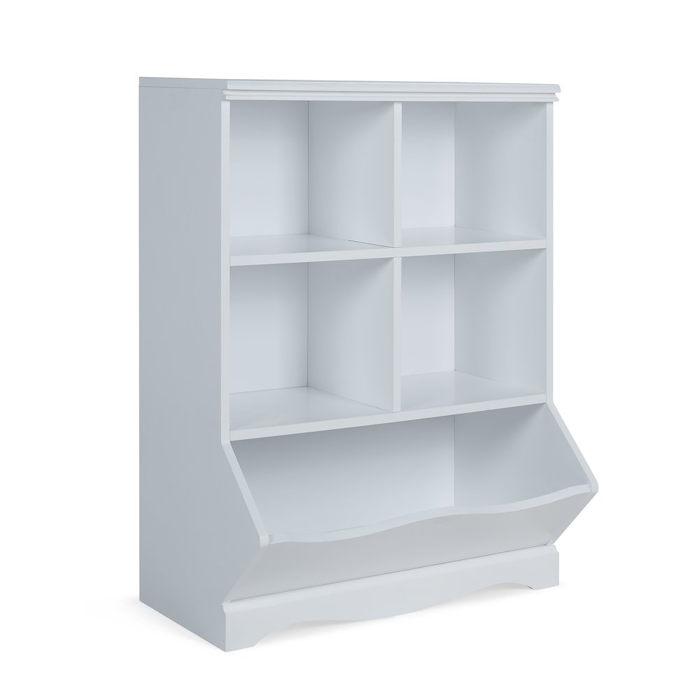 Multi-Cubby Storage Cabinet - White. Picture 2