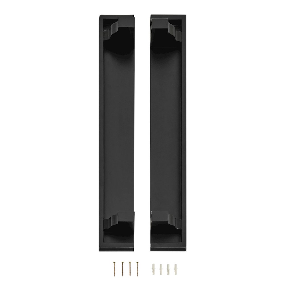 Decorative 24" Wall Decor Display Ledge Shelves – (Set of 2) - Black. Picture 10