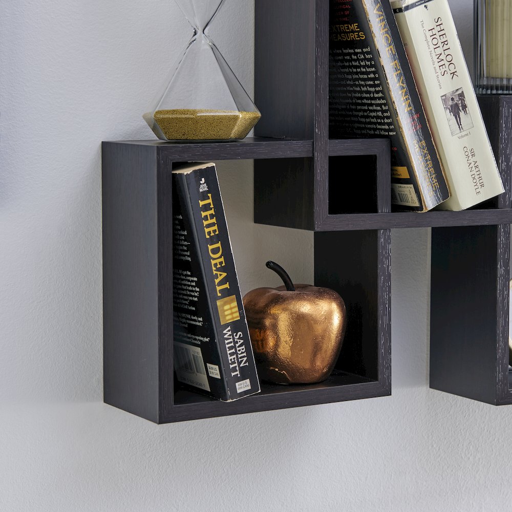 Intersecting Cube Shelves - Black. Picture 6