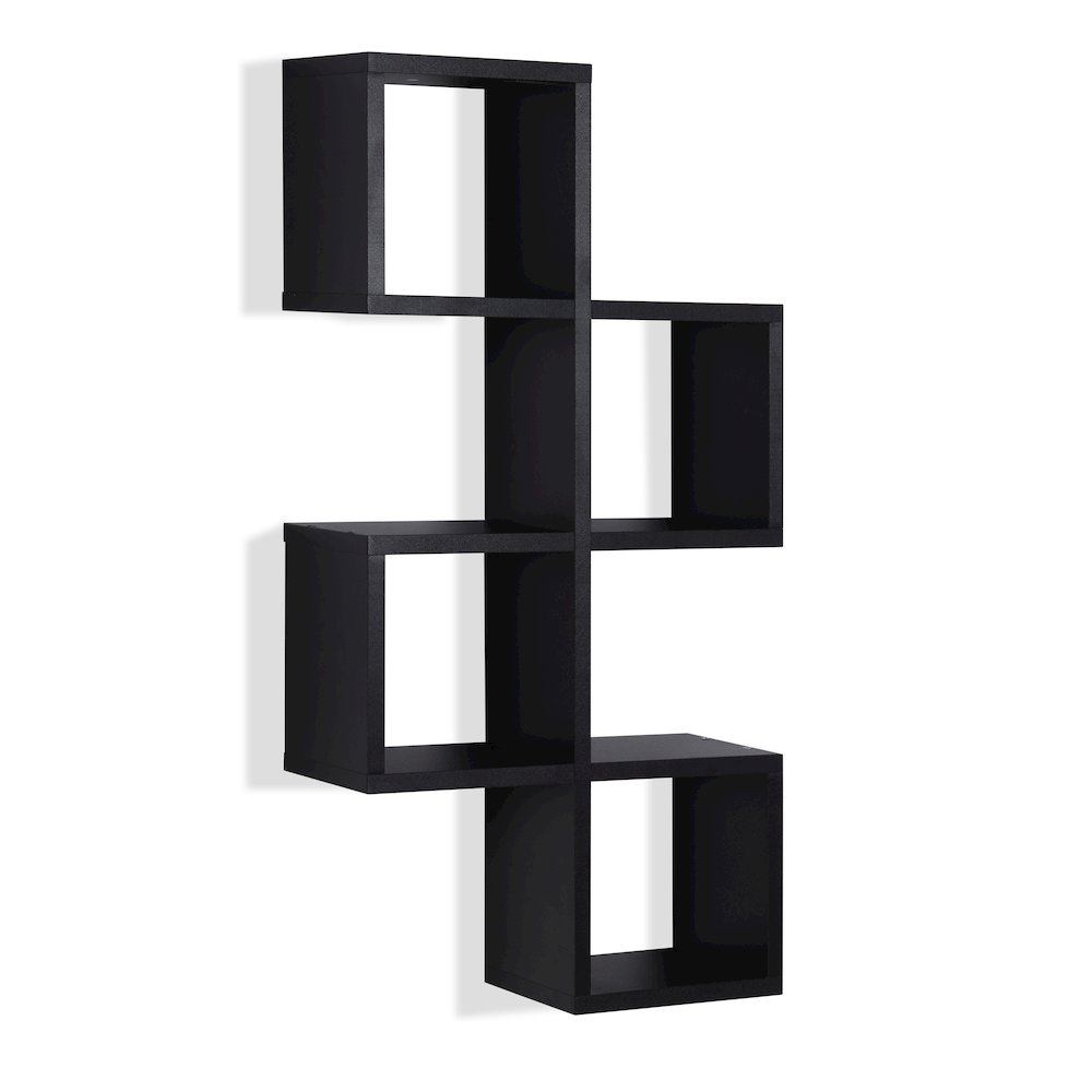 Cubby Chessboard Wall Shelf – Black. Picture 7