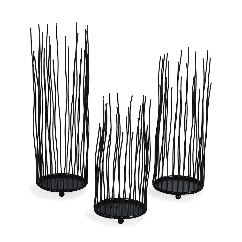 Willow Iron Candleholder 3-piece Set. Picture 5