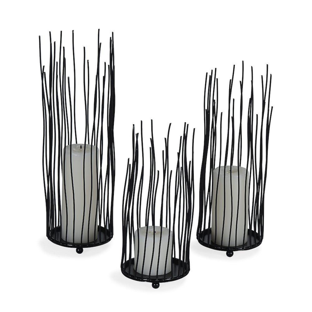 Willow Iron Candleholder 3-piece Set. Picture 6