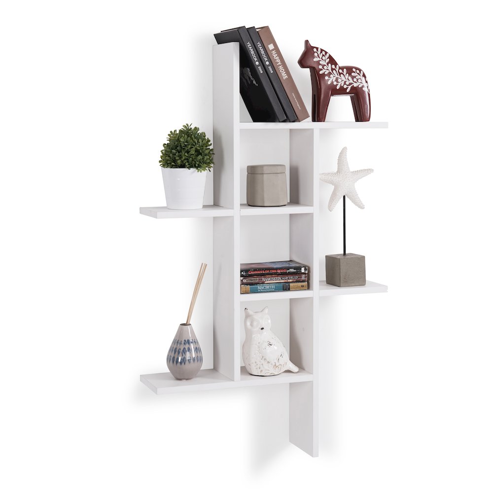 Cantilever Wall Shelf - White. Picture 1