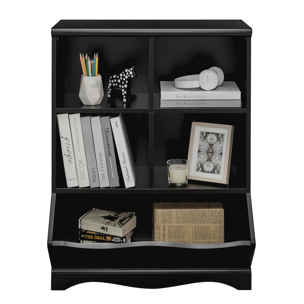 Multi-Cubby Storage Cabinet - Black. Picture 10