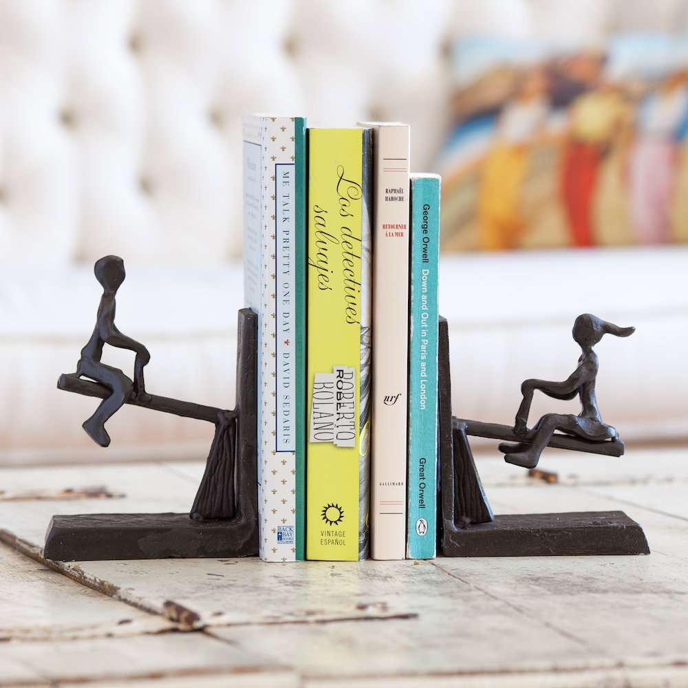 See-Saw Metal Bookend Set. Picture 2