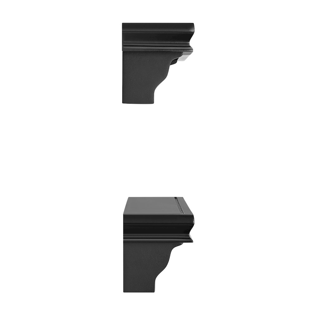 Decorative 24" Wall Decor Display Ledge Shelves – (Set of 2) - Black. Picture 8