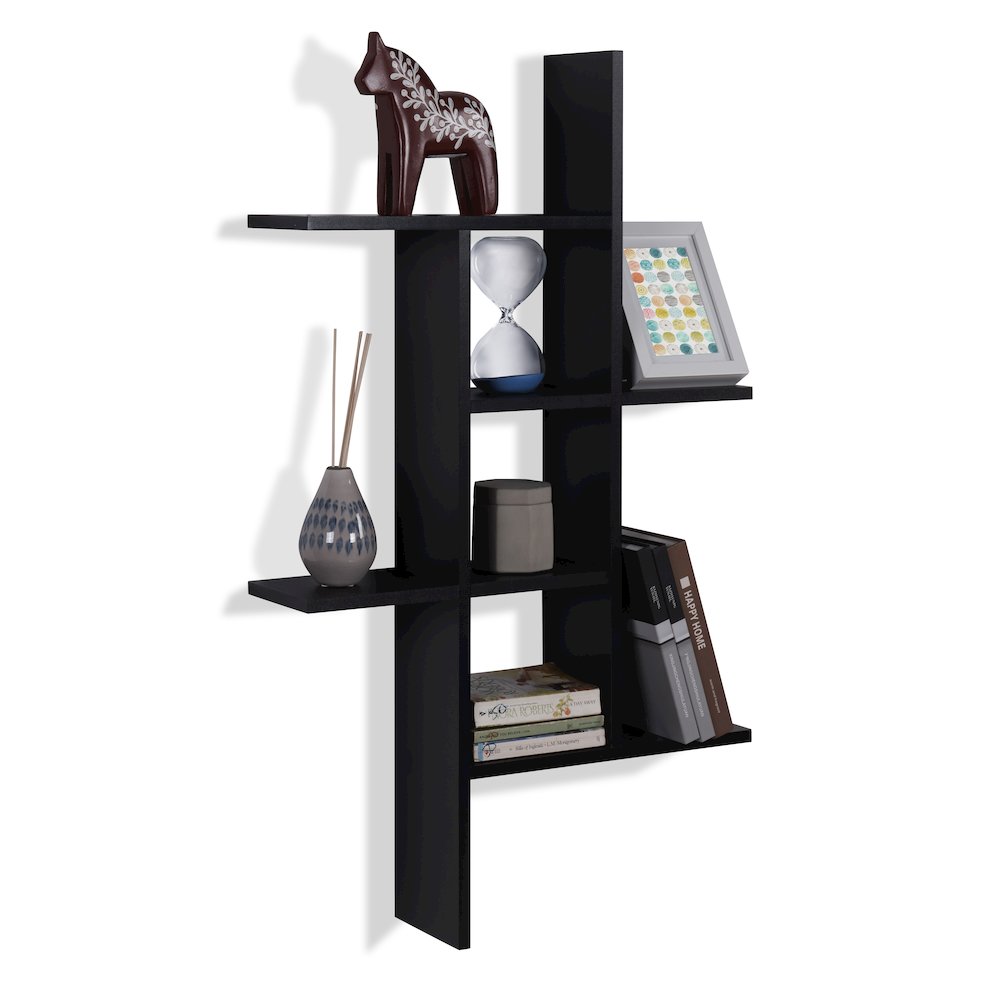 Cantilever Wall Shelf - Black. Picture 1