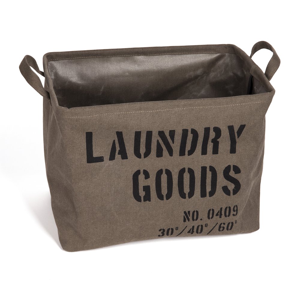 Army Canvas Laundry Basket. Picture 6