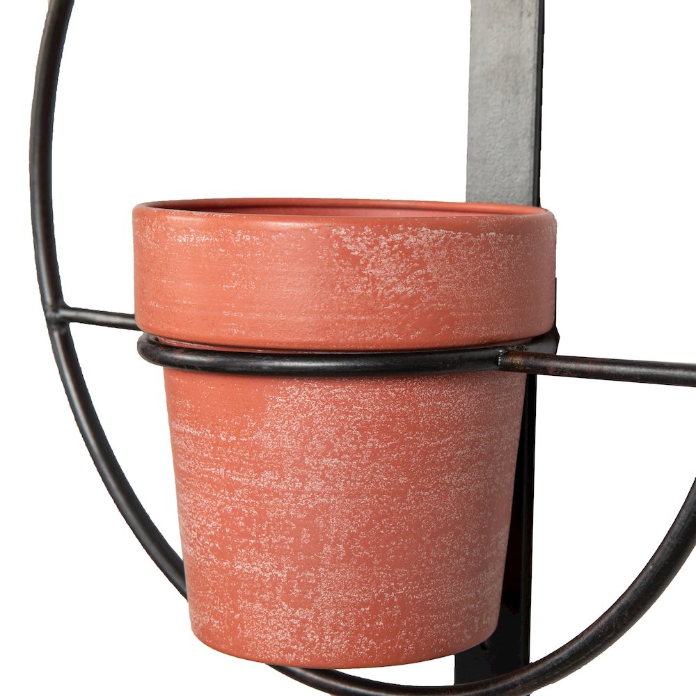 Tivoli 2-Piece Metal Hanging Planter Set. Picture 10