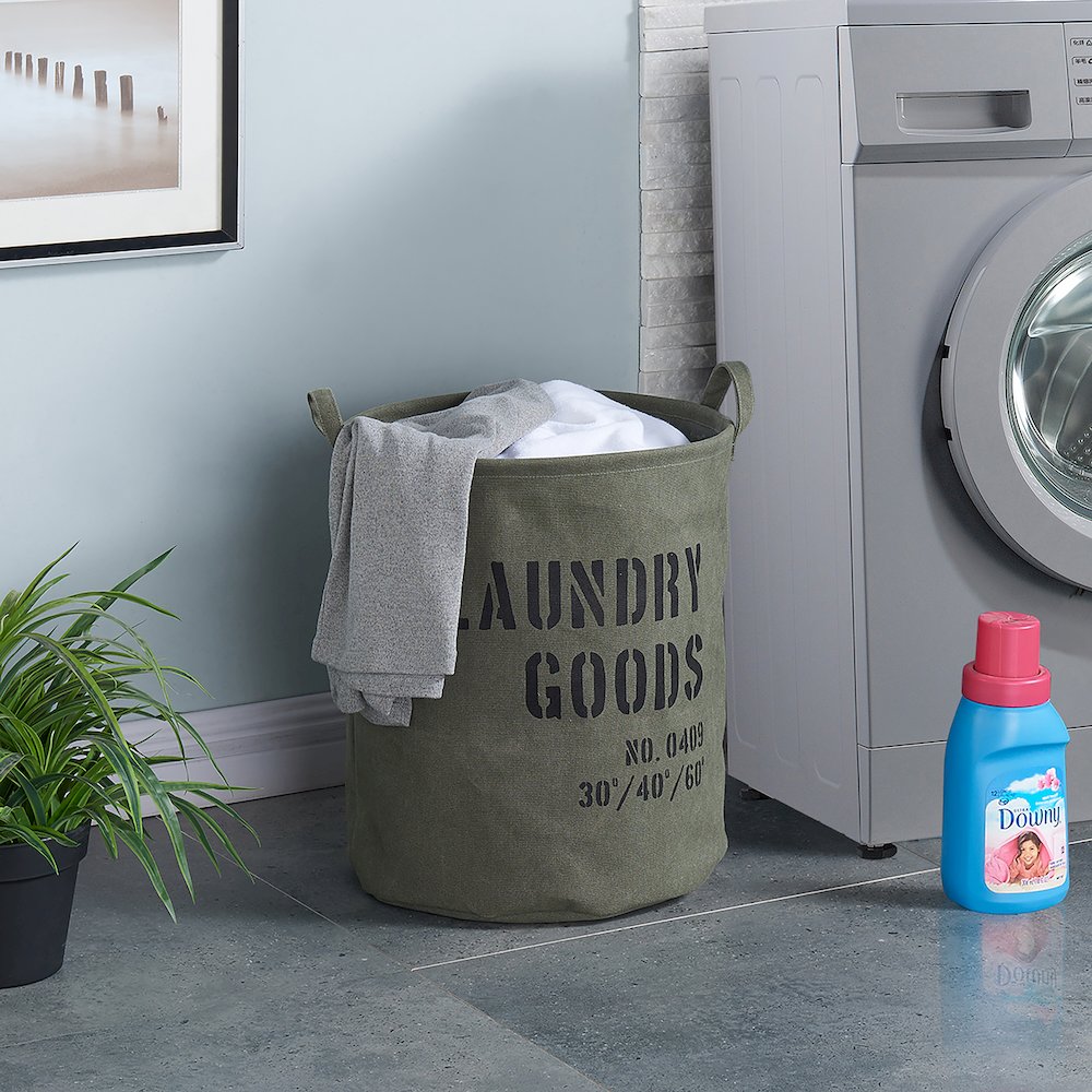 Army Canvas Laundry Bucket. Picture 3
