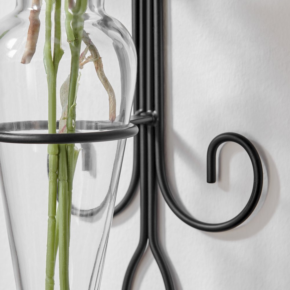 Amphora Vase on Fleur Lis Sconce Clear. Picture 7