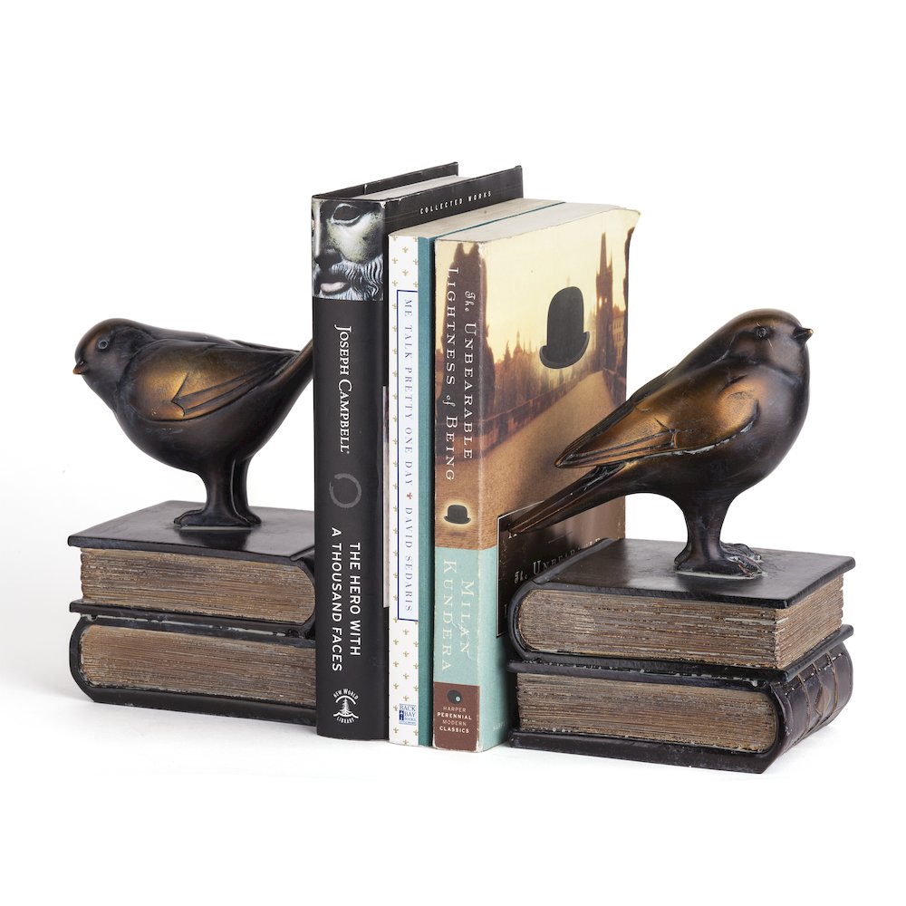 Birds on Books Bookend Set. Picture 4