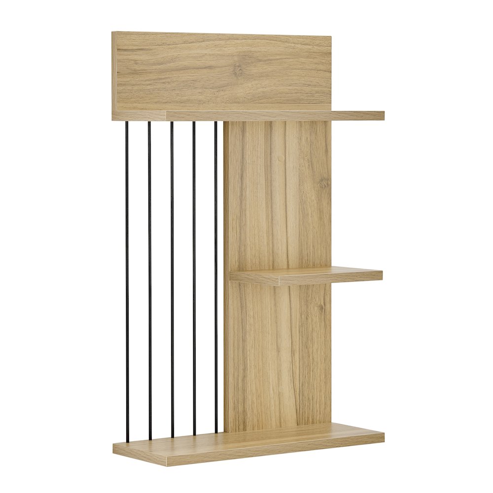 Seville Dynamic Utility Ledge Wall Shelf - Chestnut. Picture 12
