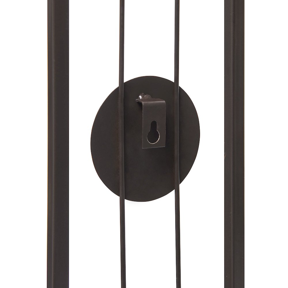 20 in. Metal Medallion Pillar Candle Sconces – Wall Mount – Set of 2. Picture 5