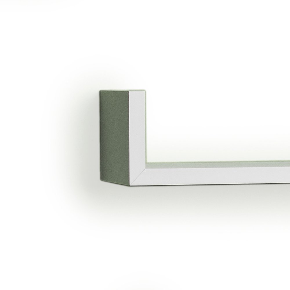 Floating 'U' Laminated White Shelves (Set of 3). Picture 4