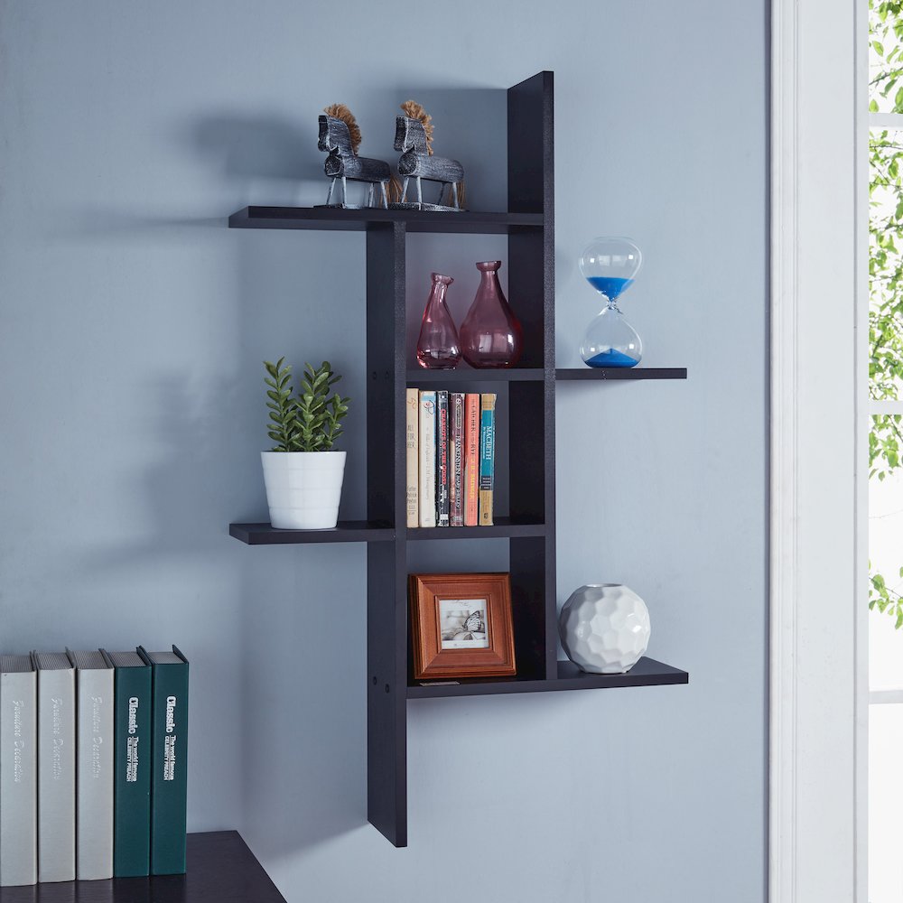 Cantilever Wall Shelf - Black. Picture 2