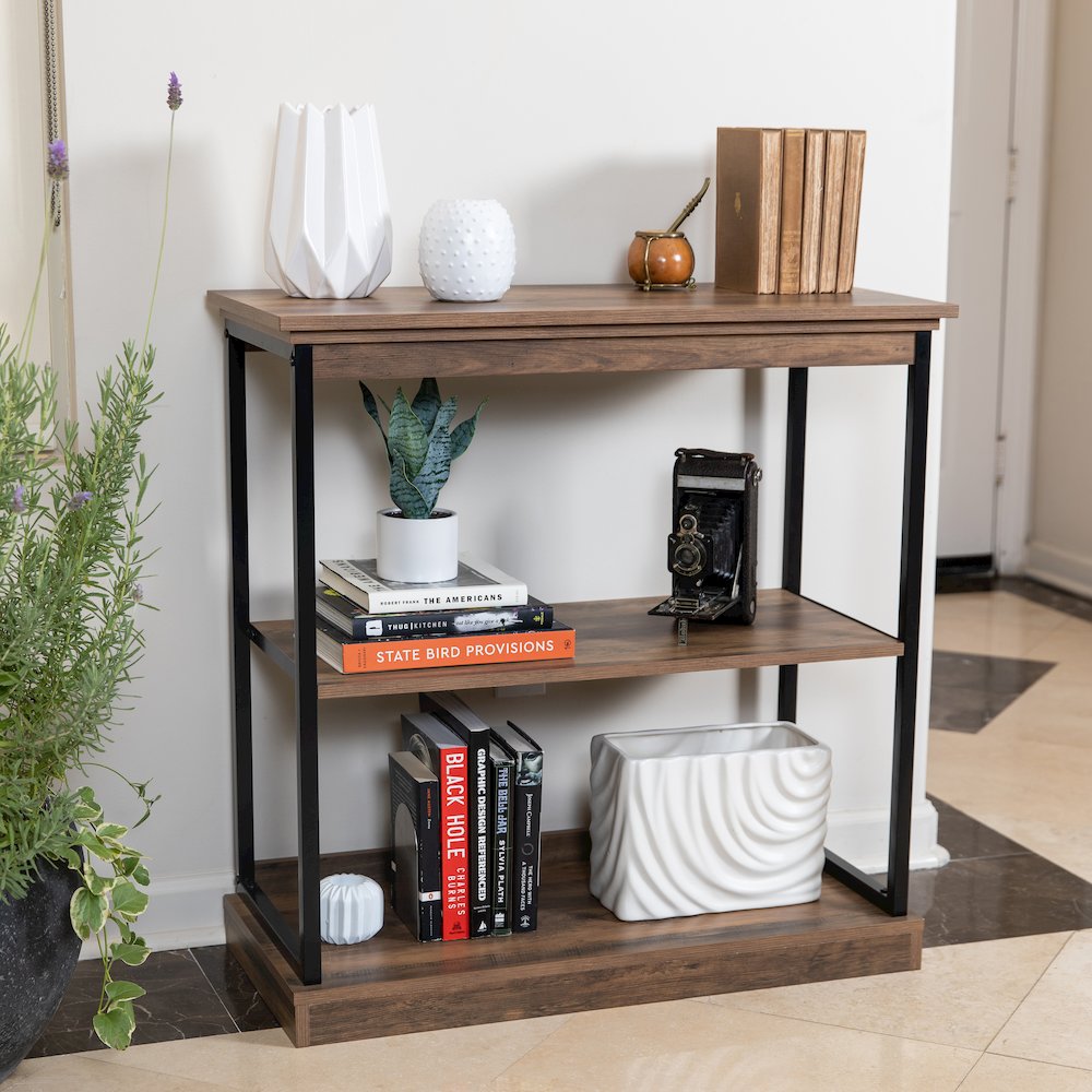 Oslo Contemporary 3-shelf Etagere Bookcase. Picture 3