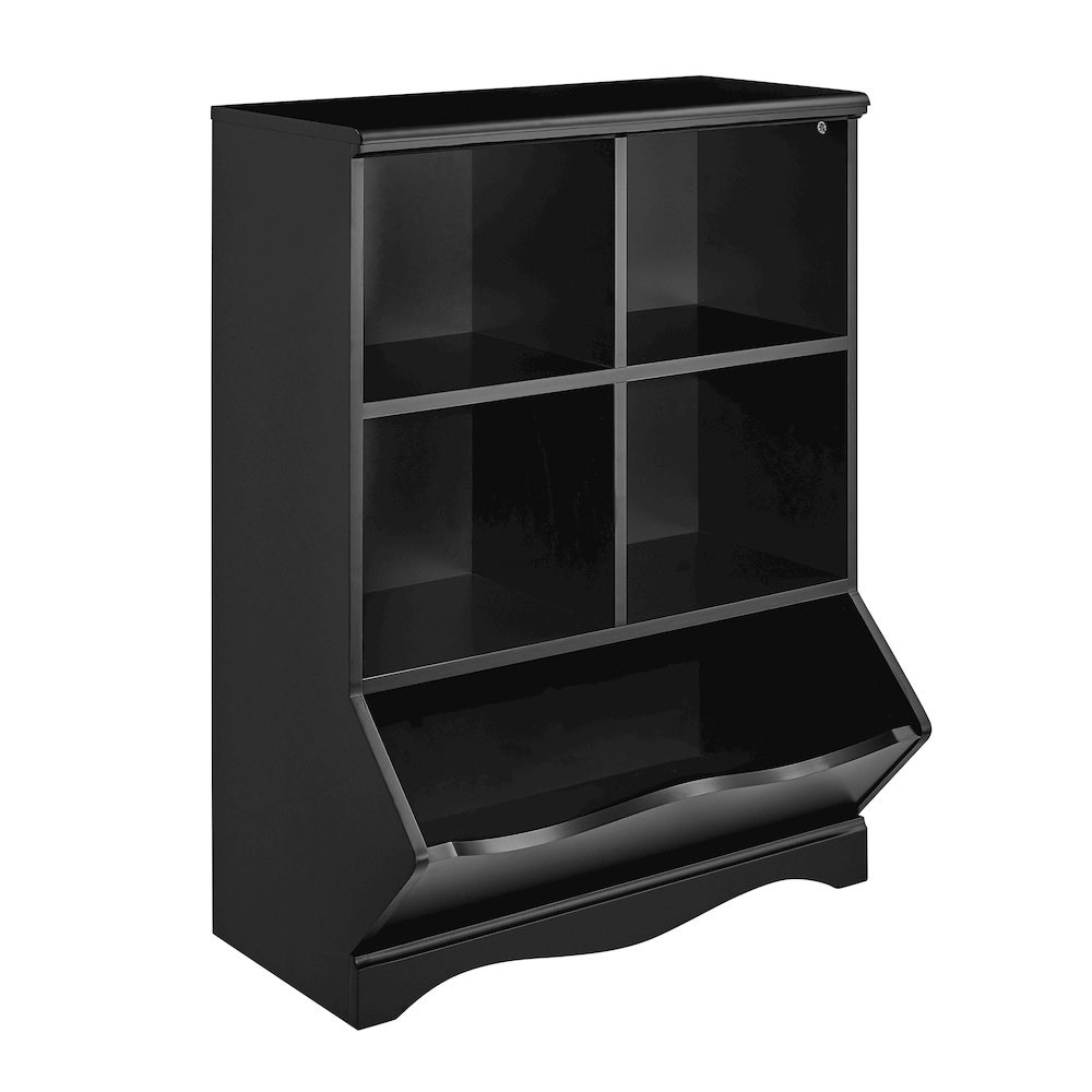 Multi-Cubby Storage Cabinet - Black. Picture 12