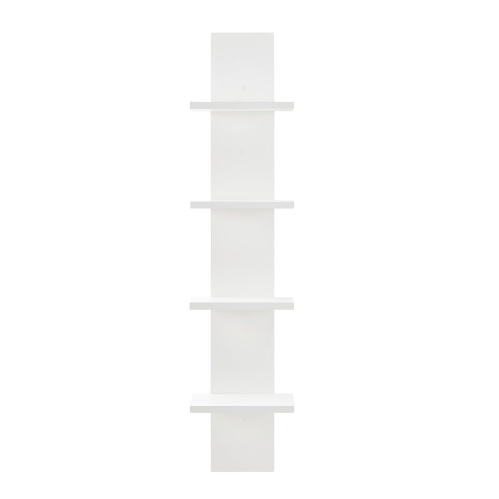Arica Utility Column 4-Tier Spine Wall Shelves. Picture 1