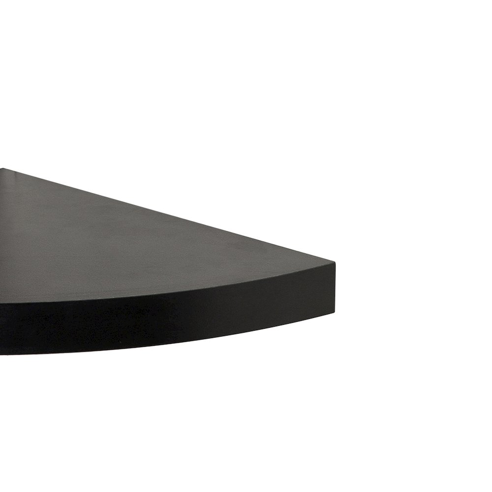 Black Veneer Corner Radial Shelves (Set of 2). Picture 3