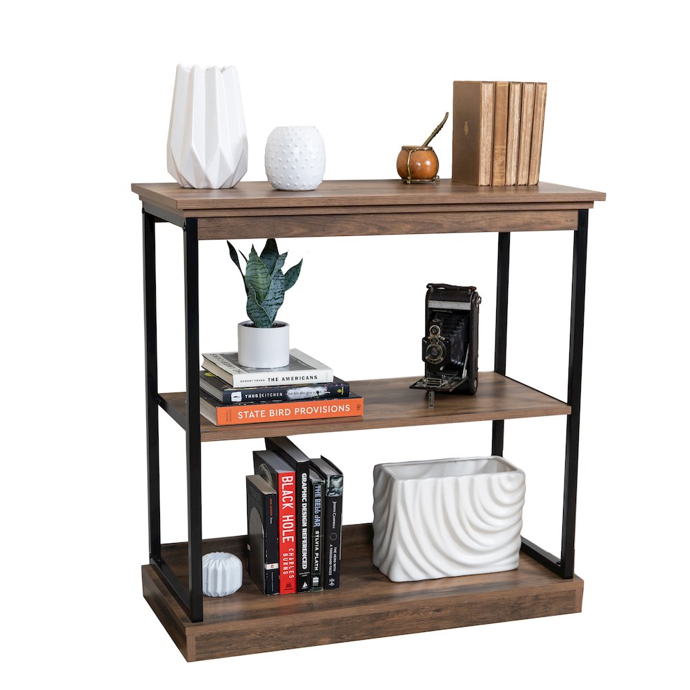 Oslo Contemporary 3-shelf Etagere Bookcase. Picture 11