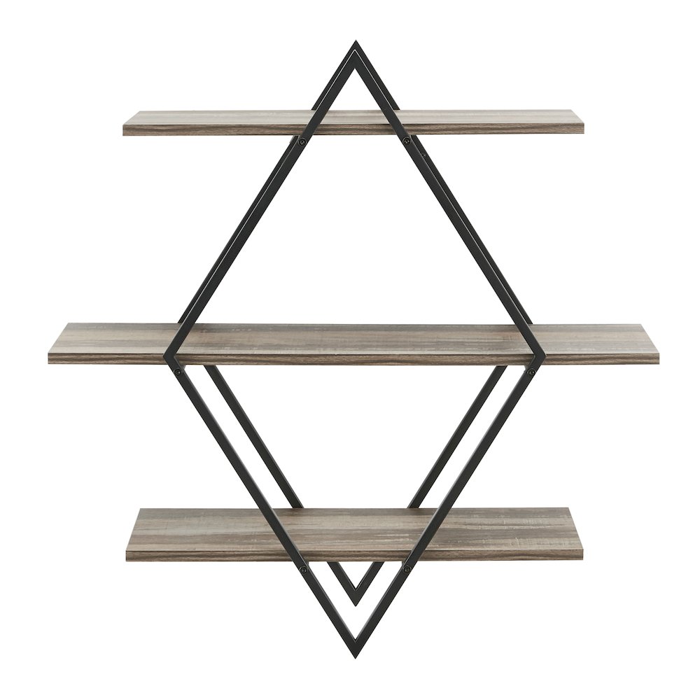 Antigua Crossed Double Diamond Shelf Unit. Picture 1