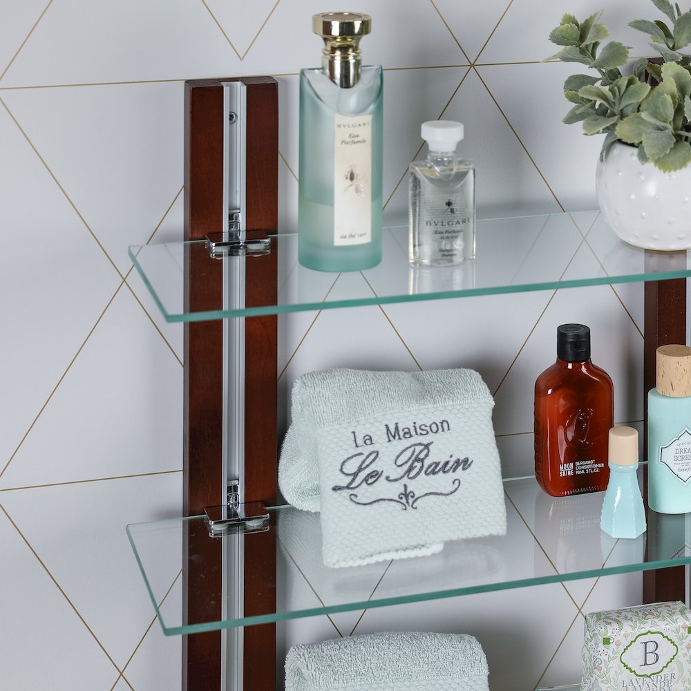 Old Bavaria Three Tier Adjustable Shelves on Wooden Bars. Picture 4