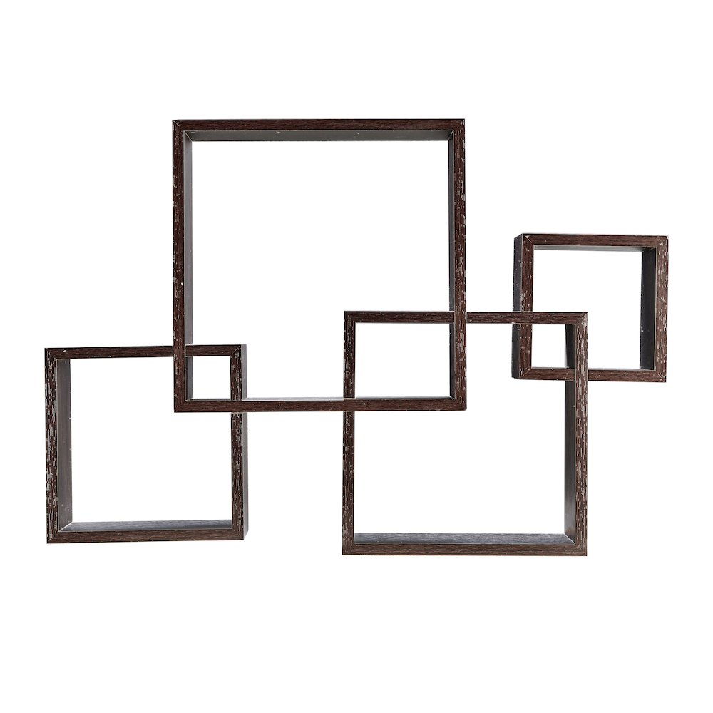 Intersecting Cube Shelves - Black. Picture 1