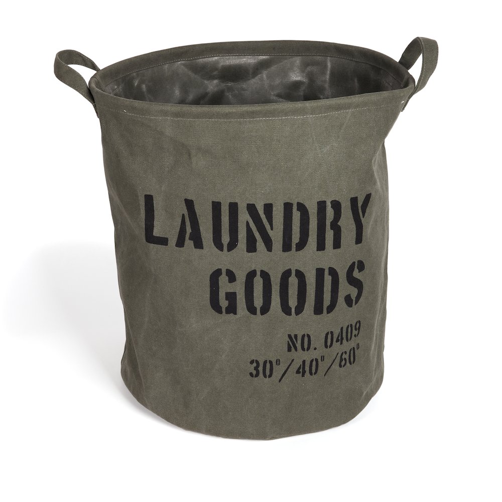Army Canvas Laundry Bucket. Picture 1