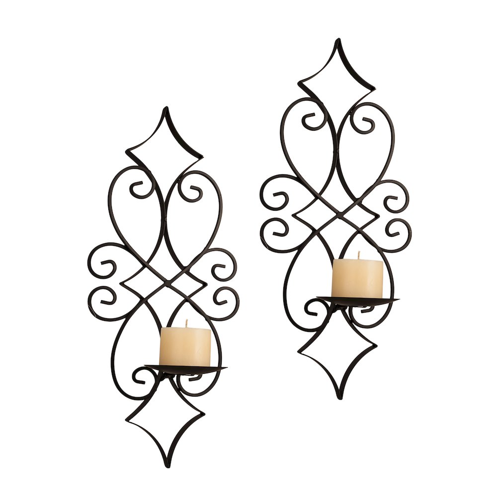 Casablanca Candle Sconce Set. Picture 1