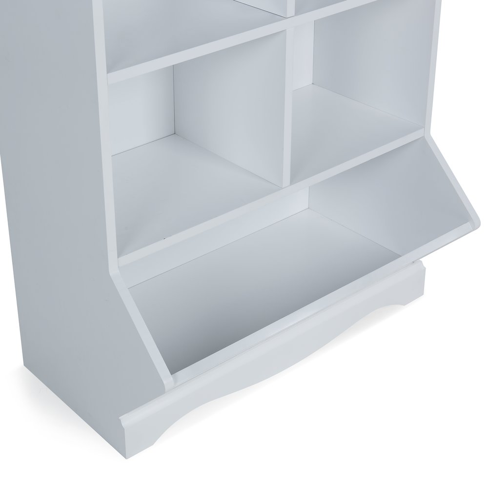 Multi-Cubby Storage Cabinet - White. Picture 5